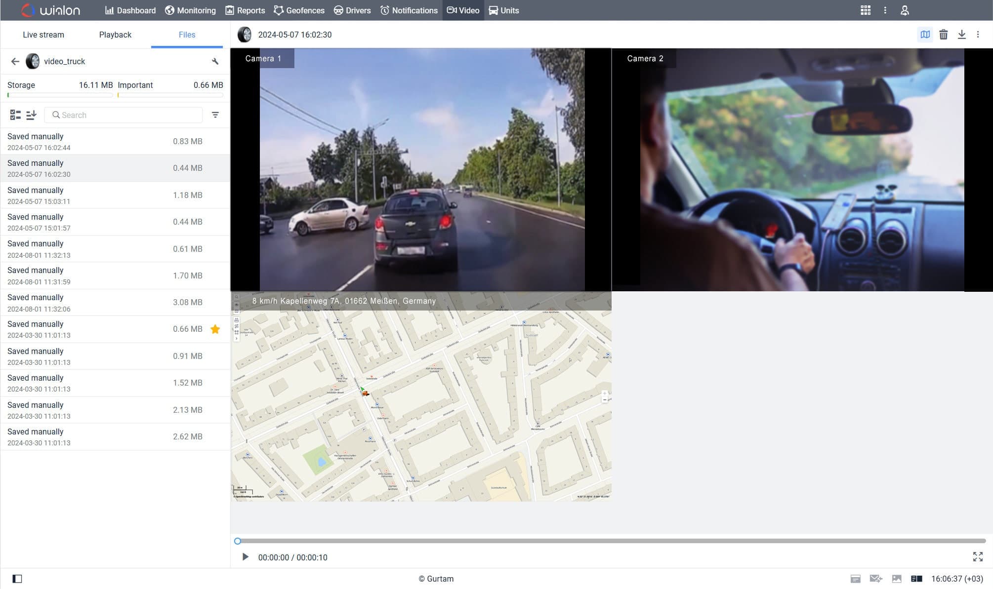Advanced Video Telematics Dashboard